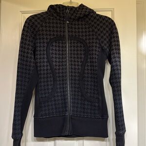 Lululemon Atheltica Houndstooth Scuba Full-Zip Hoodie